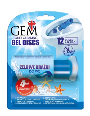 GEM desinfecte de WC en discos  oCEAN12 dosis