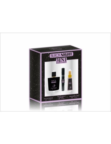 ESTUCHE BLUE DREMAS BLACK NIGHT WOMEN 3 PCS