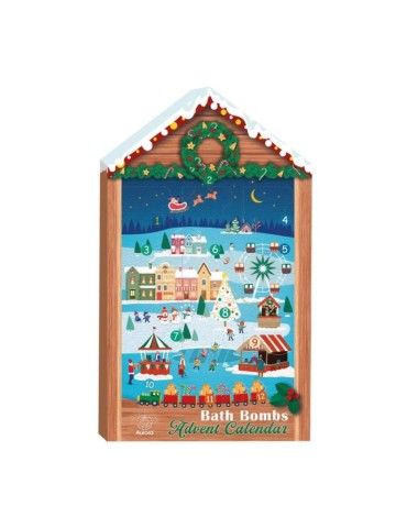 AURORA CALENDARIO ADVIENTO BOMBA BAÑO 12 PZAS BAUB