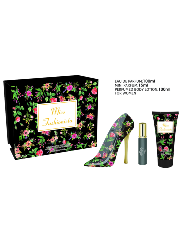 ESTUCHE 3 PIEZAS MISS FASHIONISTA BLACK 859