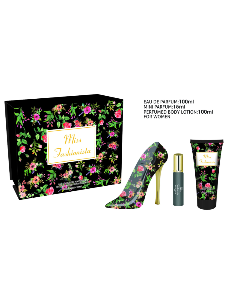 ESTUCHE 3 PIEZAS MISS FASHIONISTA BLACK 859