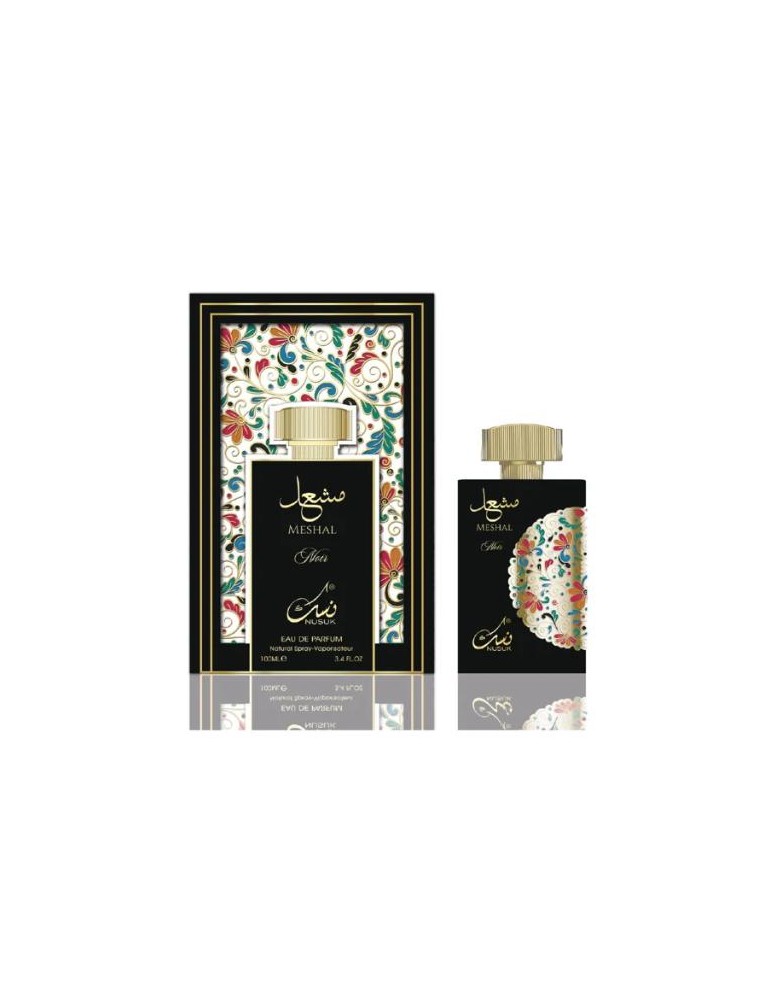 PERFUME ÁRABE NUSUK MESHAL NOIR EDP 100ML