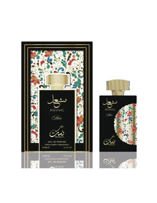 PERFUME ÁRABE NUSUK MESHAL NOIR EDP 100ML