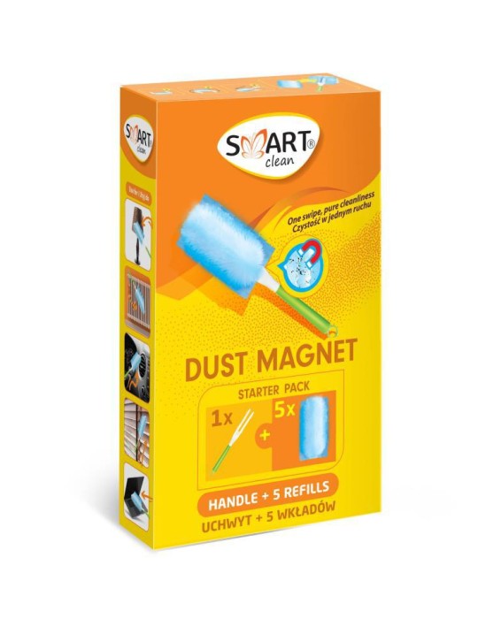 PLUMERO IMAN ATRAPA POLVO   5 RECAMBIOS SMART