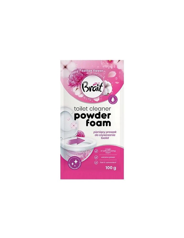 POLVO LIMPIADOR INODORO COTTON FLOWER BRAIT 3X100G