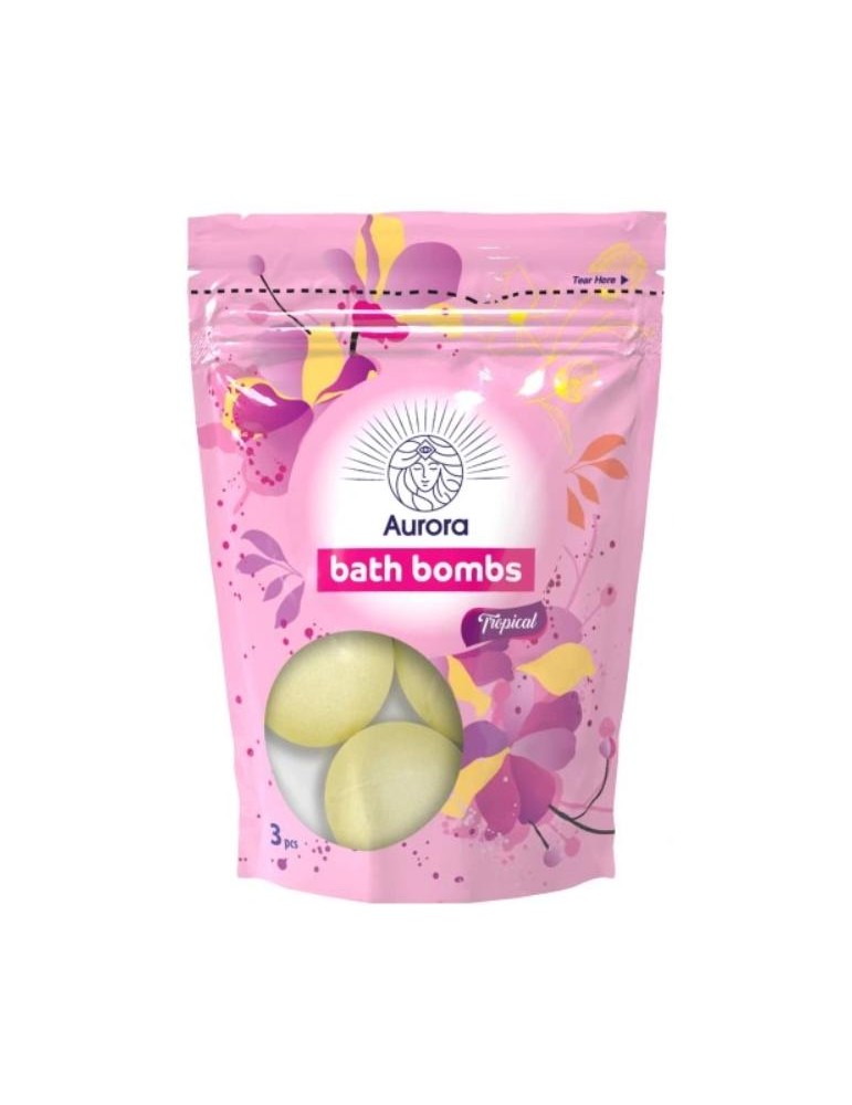 AURORA SPA BATH BOMB 3*50GR TROPICAL
