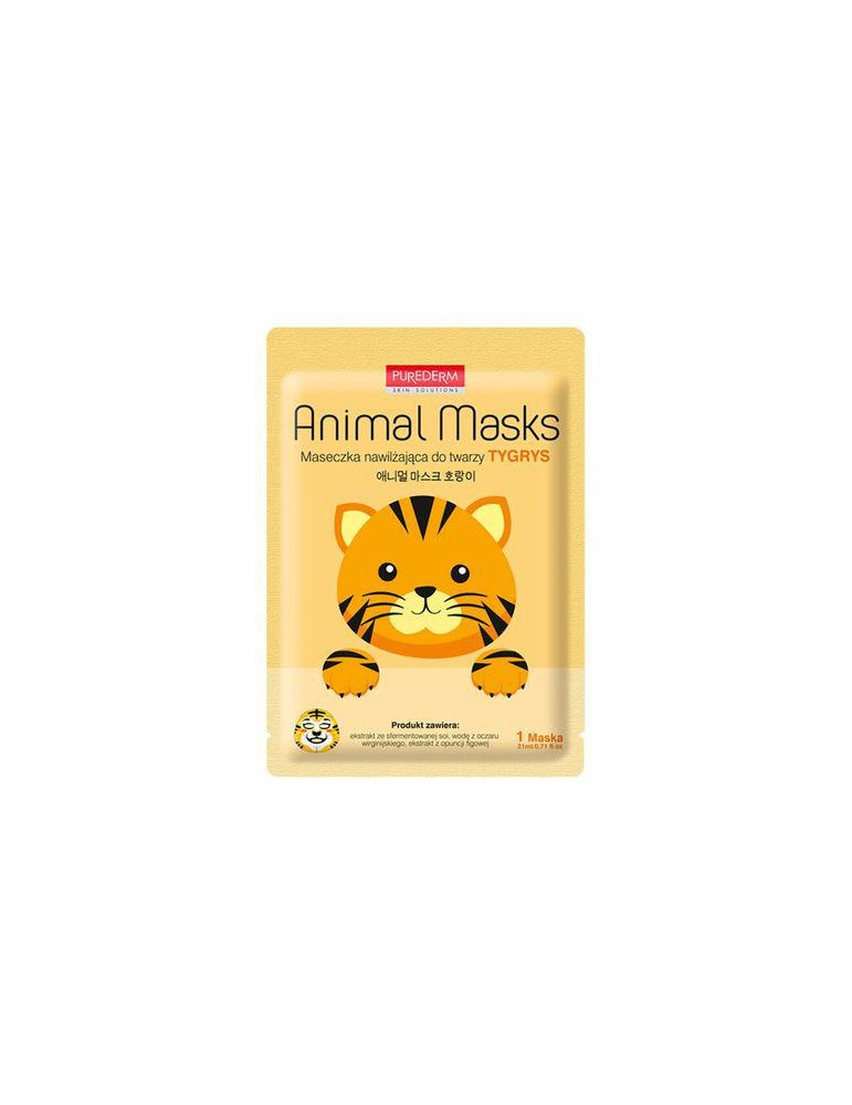 MASCARILLA FACIAL ANIMAL TIGRE 21ML PUREDERM