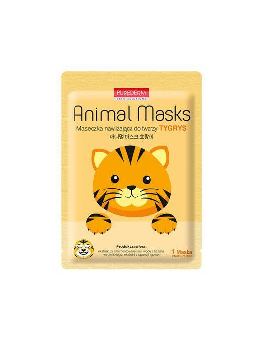 MASCARILLA FACIAL ANIMAL TIGRE 21ML PUREDERM