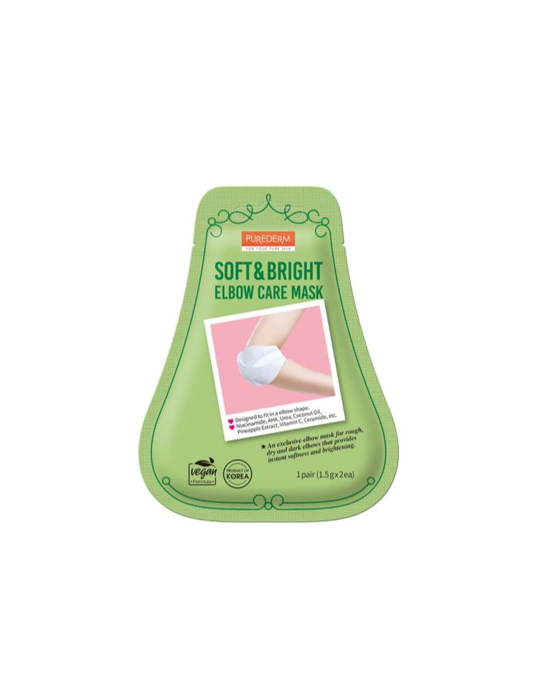 MASCARILLA CUIDADO DE LOS CODOS SOFT&BRIGHT  1 PAR