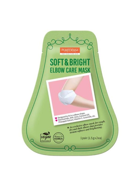 MASCARILLA CUIDADO DE LOS CODOS SOFT&BRIGHT  1 PAR