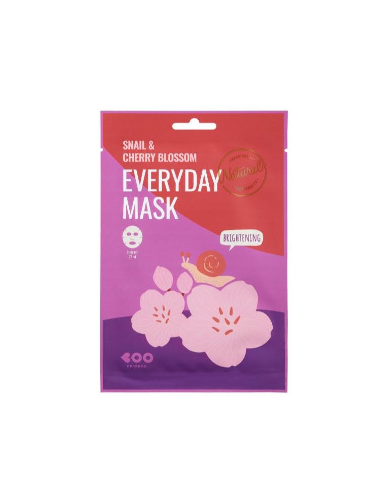 MASCARILLA FACIAL ILUMINADORA CARACOL Y FLOR 27ML