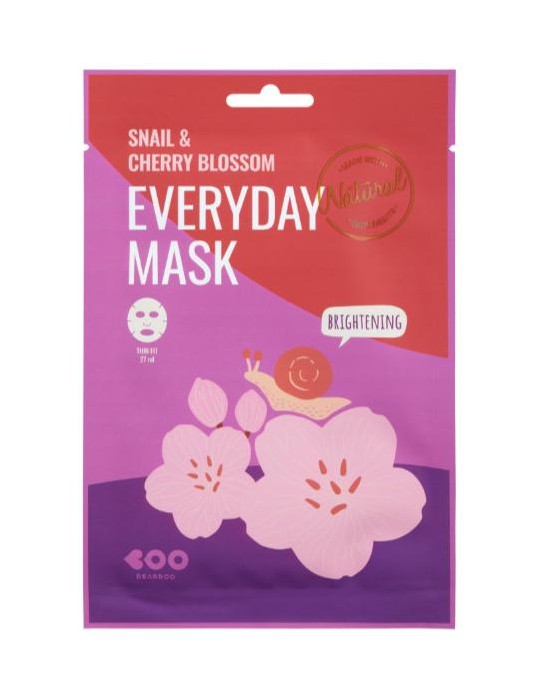 MASCARILLA FACIAL ILUMINADORA CARACOL Y FLOR 27ML