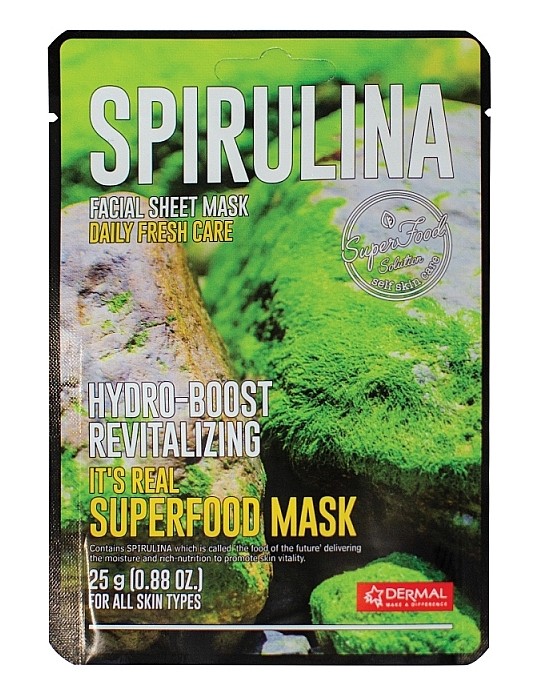 MASCARILLA DÉRMICA SPIRULINA SUPERFOOD 25g