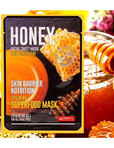 MASCARILLA FACIAL DÉRMICA MIEL 25g