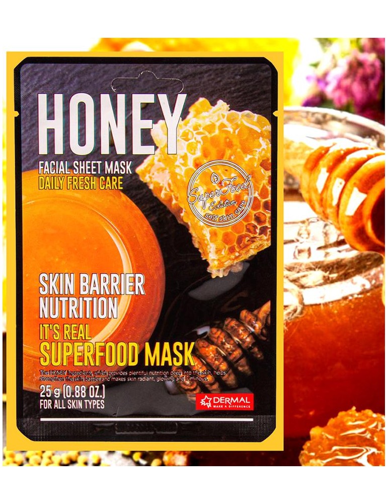 MASCARILLA FACIAL DÉRMICA MIEL 25g