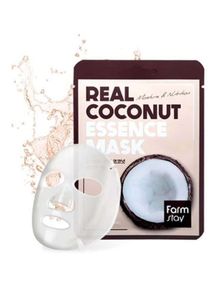 MASCARILLA FACIAL ESENCIA DE COCO 23ML FARMSTAY