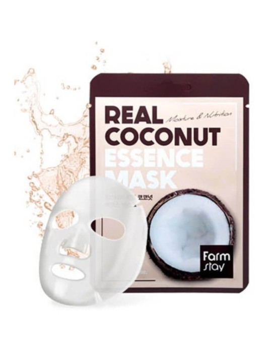 MASCARILLA FACIAL ESENCIA DE COCO 23ML FARMSTAY