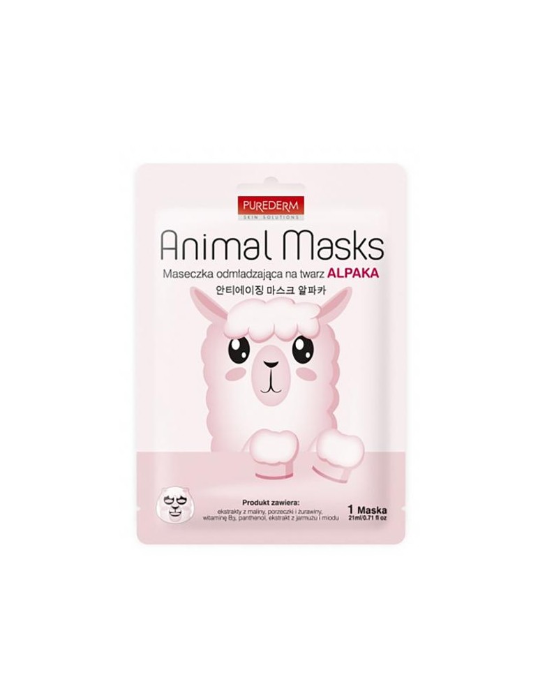 MASCARILLA FACIAL ANIMAL ALPAKA 21ML PUREDERM
