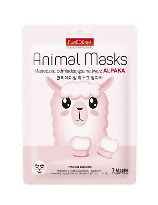 MASCARILLA FACIAL ANIMAL ALPAKA 21ML PUREDERM