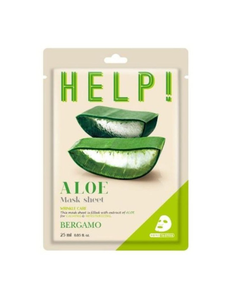 MASCARILLA FACIAL CON EXTRACTO DE ALOE 25ML BERGAM