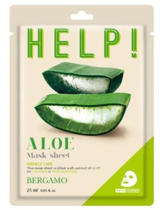 MASCARILLA FACIAL CON EXTRACTO DE ALOE 25ML BERGAM