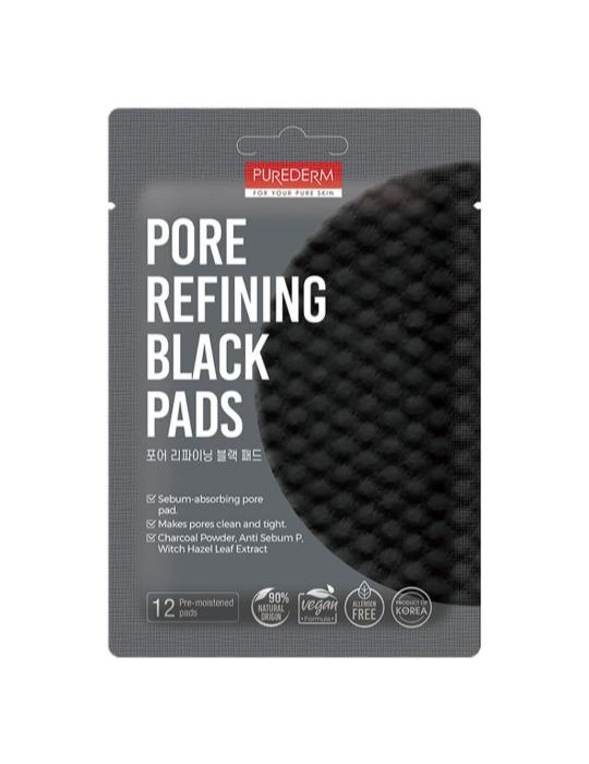 ALMOHADILLAS NEGRA ELIMINA EXCESO SEBO 12 PZAS