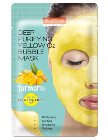 MASCARILLA FACIAL PURIFICANTE CON O2 CÚRCUMA 25G