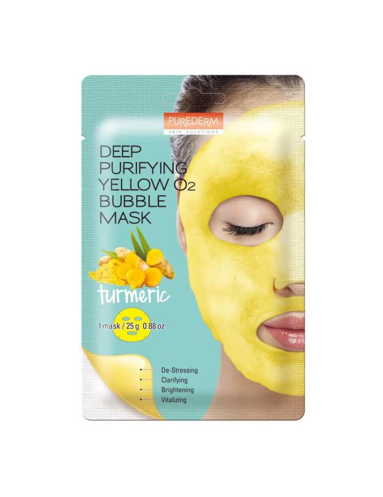 MASCARILLA FACIAL PURIFICANTE CON O2 CÚRCUMA 25G