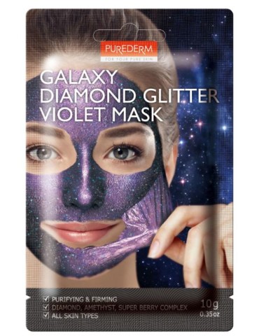 MASCARILLA FACIAL GLITTER GALAXY DIAMON VIOLET 10G