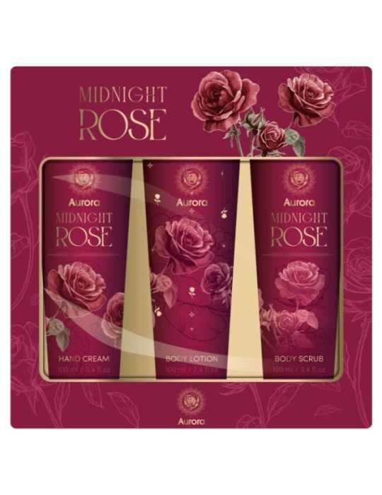 SET 3 PZAS CUIDADO CORPORAL MIDNIGHT ROSE