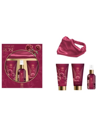 GIFT SET TURBANTE 4 PZAS MIDNIGHT ROSE