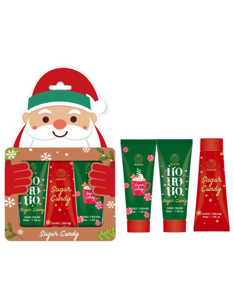 AURORA XMAS SANTA CLAUS Box Hand care set 3 pcs 