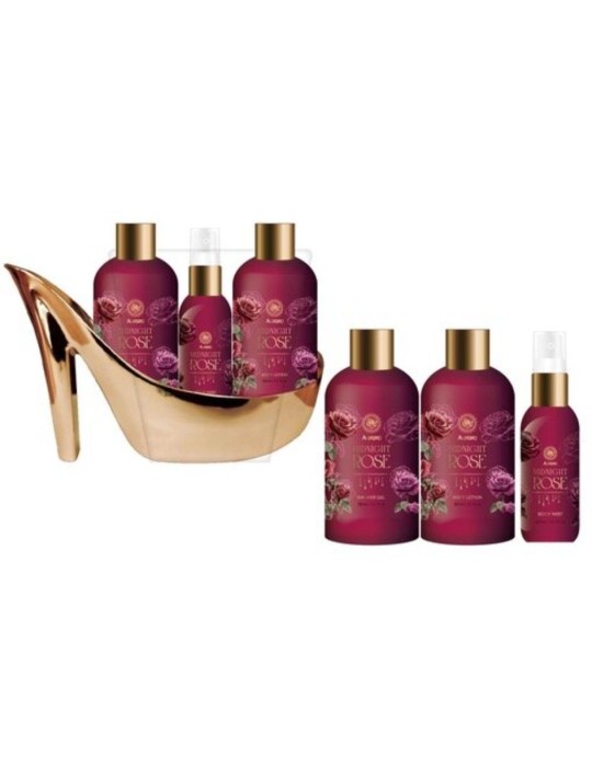 AURORA MIDNIGHT ROSE Shoe Gift set 4 pcs 