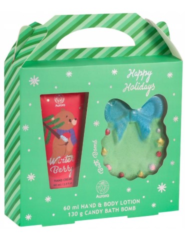 AURORA XMAS GEL DE MANOS Y BOMBA DE BAÑO 