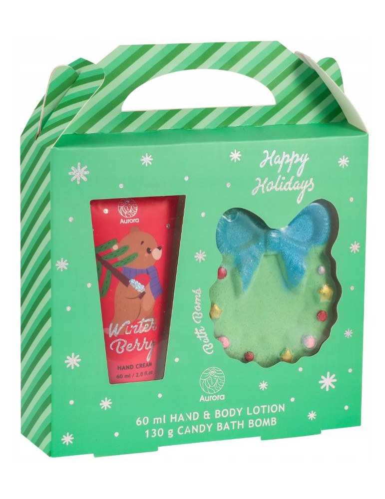 AURORA XMAS GEL DE MANOS Y BOMBA DE BAÑO 