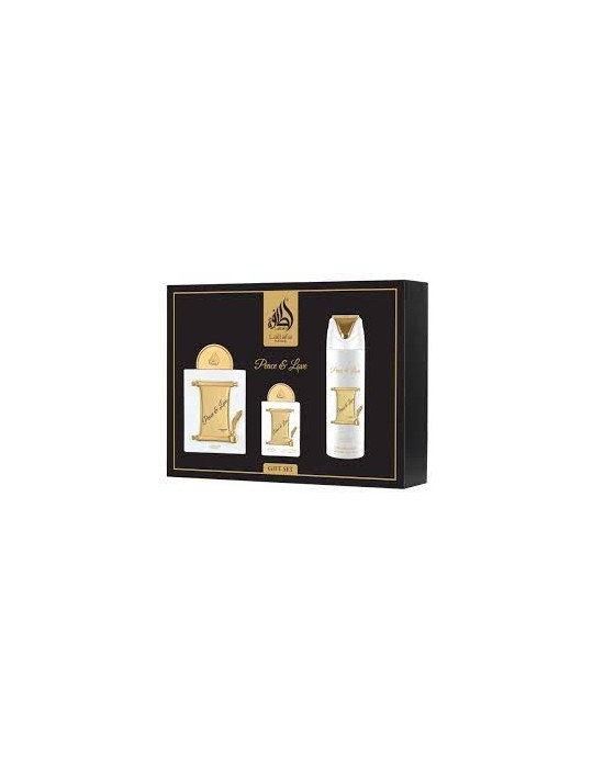 LATTAFA PRIDE PEACE & LOVE GIFTSET 4 PCS
