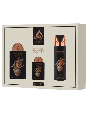 LATTAFA PRIDE BRIOCHE VANILLE GIFTSET 3 PCS