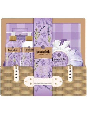 CESTA PICNI LAVANDA 6 PCS