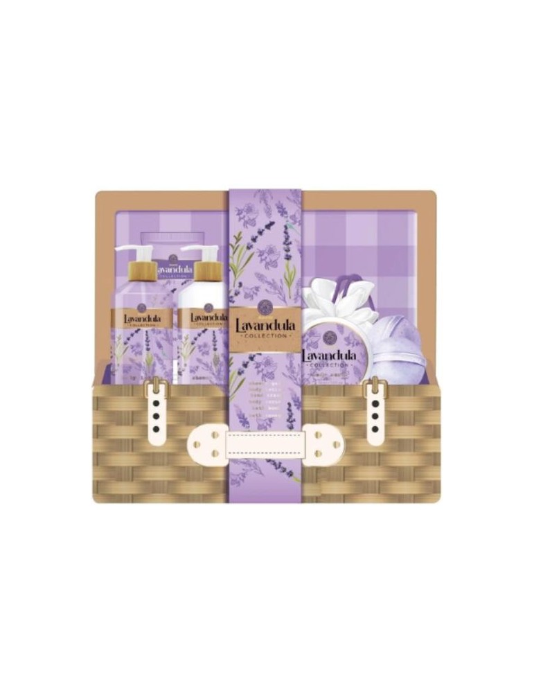 CESTA PICNI LAVANDA 6 PCS