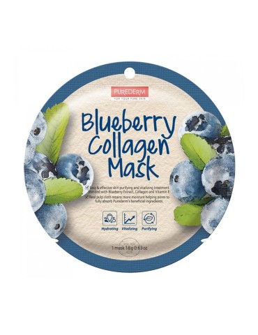 MASCARILLA FACIAL COLÁGENO BLUEBERRY 18G