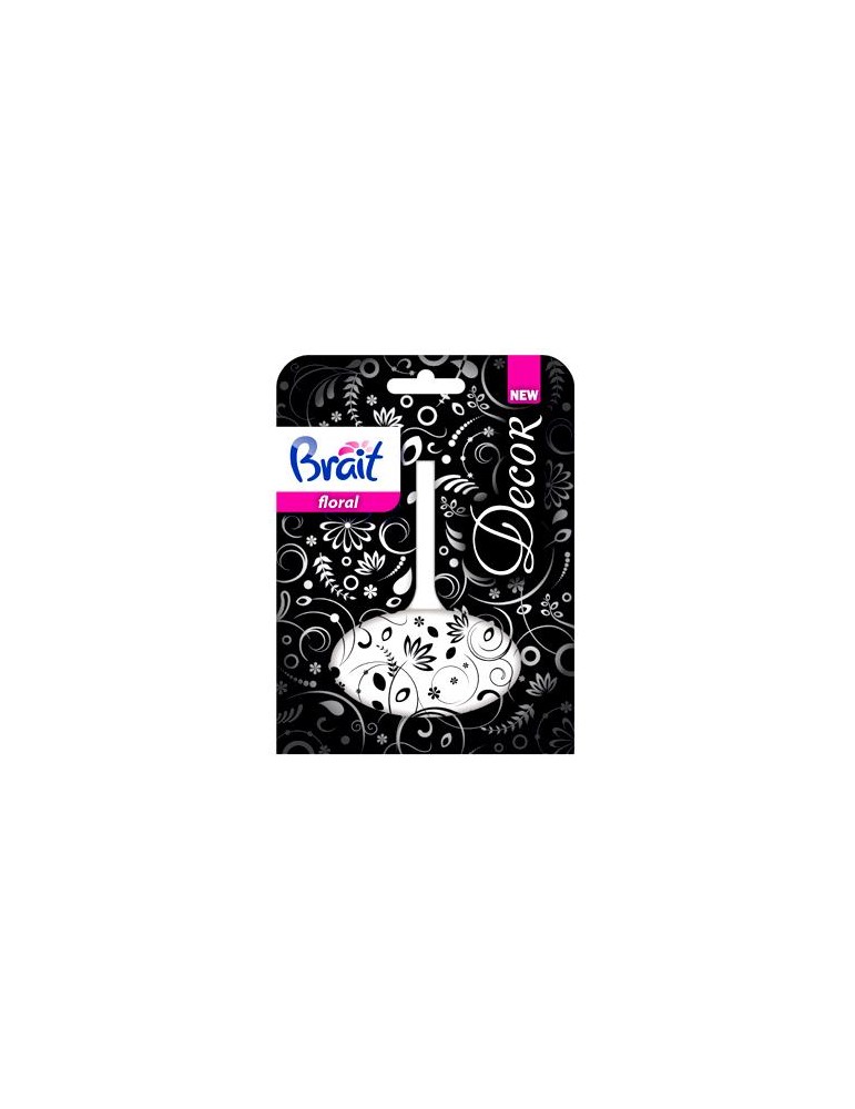 COLGADOR WC DECORADO FLORAL 40g BRAIT