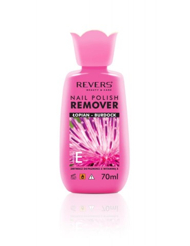 Quitaesmalte Revers, hierbas y vitamina B ,rosa