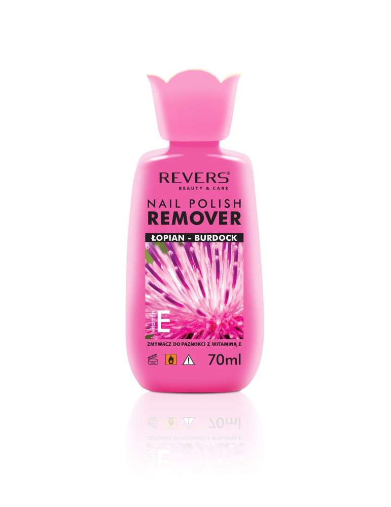 Quitaesmalte Revers, hierbas y vitamina B ,rosa